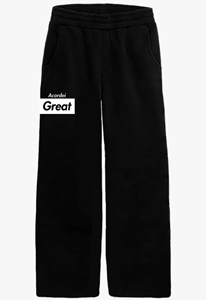 AG Black Line Heavy Trackpants